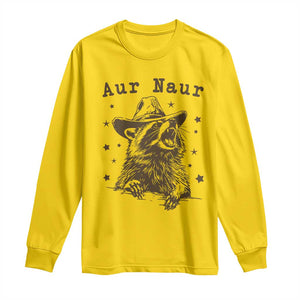 AUR Naur Cowboy Raccoon Long Sleeve Shirt Funny Sarcastic Oh No Australian Accent TS14 Daisy Print Your Wear