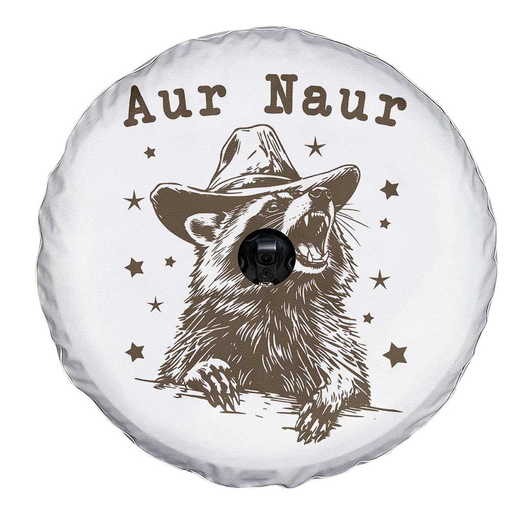 AUR Naur Cowboy Raccoon Spare Tire Cover Funny Sarcastic Oh No Australian Accent TS14 Print Your Wear