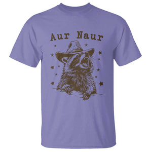 AUR Naur Cowboy Raccoon T Shirt Funny Sarcastic Oh No Australian Accent TS14 Violet Print Your Wear