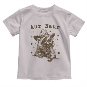 AUR Naur Cowboy Raccoon Toddler T Shirt Funny Sarcastic Oh No Australian Accent TS14 Ice Gray Print Your Wear