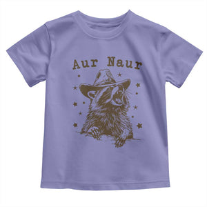 AUR Naur Cowboy Raccoon Toddler T Shirt Funny Sarcastic Oh No Australian Accent TS14 Violet Print Your Wear