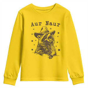 AUR Naur Cowboy Raccoon Youth Sweatshirt Funny Sarcastic Oh No Australian Accent TS14 Daisy Print Your Wear
