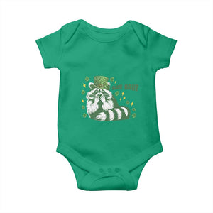 AUR Naur Raccoon St Patricks Day Meme Baby Onesie Funny Sarcastic Oh No Australian Accent TS14 Irish Green Print Your Wear