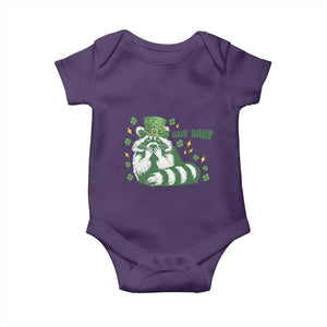 AUR Naur Raccoon St Patricks Day Meme Baby Onesie Funny Sarcastic Oh No Australian Accent TS14 Purple Print Your Wear