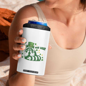 AUR Naur Raccoon St Patricks Day Meme 4 in 1 Can Cooler Tumbler Funny Sarcastic Oh No Australian Accent TS14 Print Your Wear