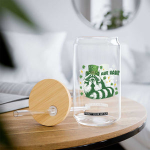 AUR Naur Raccoon St Patricks Day Meme Glass Can Funny Sarcastic Oh No Australian Accent TS14 Print Your Wear
