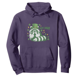 AUR Naur Raccoon St Patricks Day Meme Hoodie Funny Sarcastic Oh No Australian Accent TS14 Purple Print Your Wear