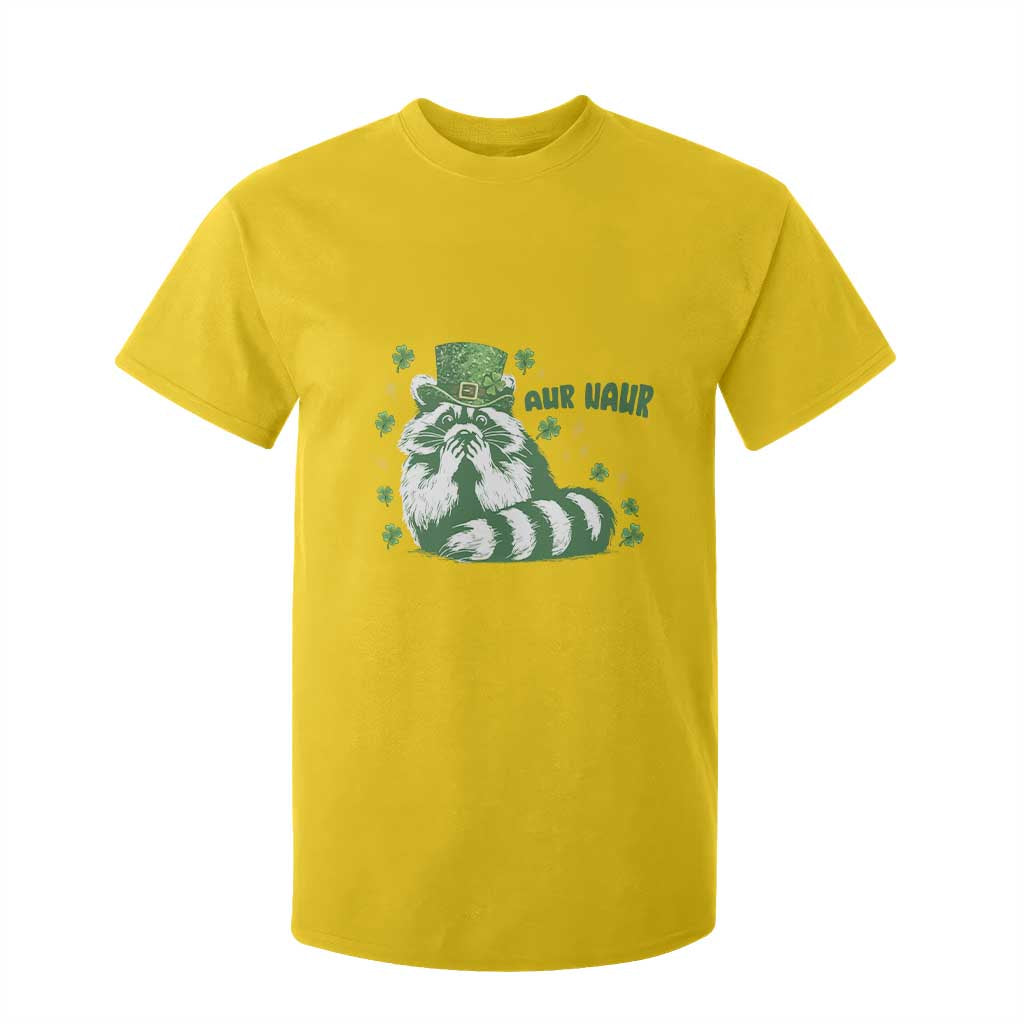 AUR Naur Raccoon St Patricks Day Meme T Shirt For Kid Funny Sarcastic Oh No Australian Accent TS14 Daisy Print Your Wear