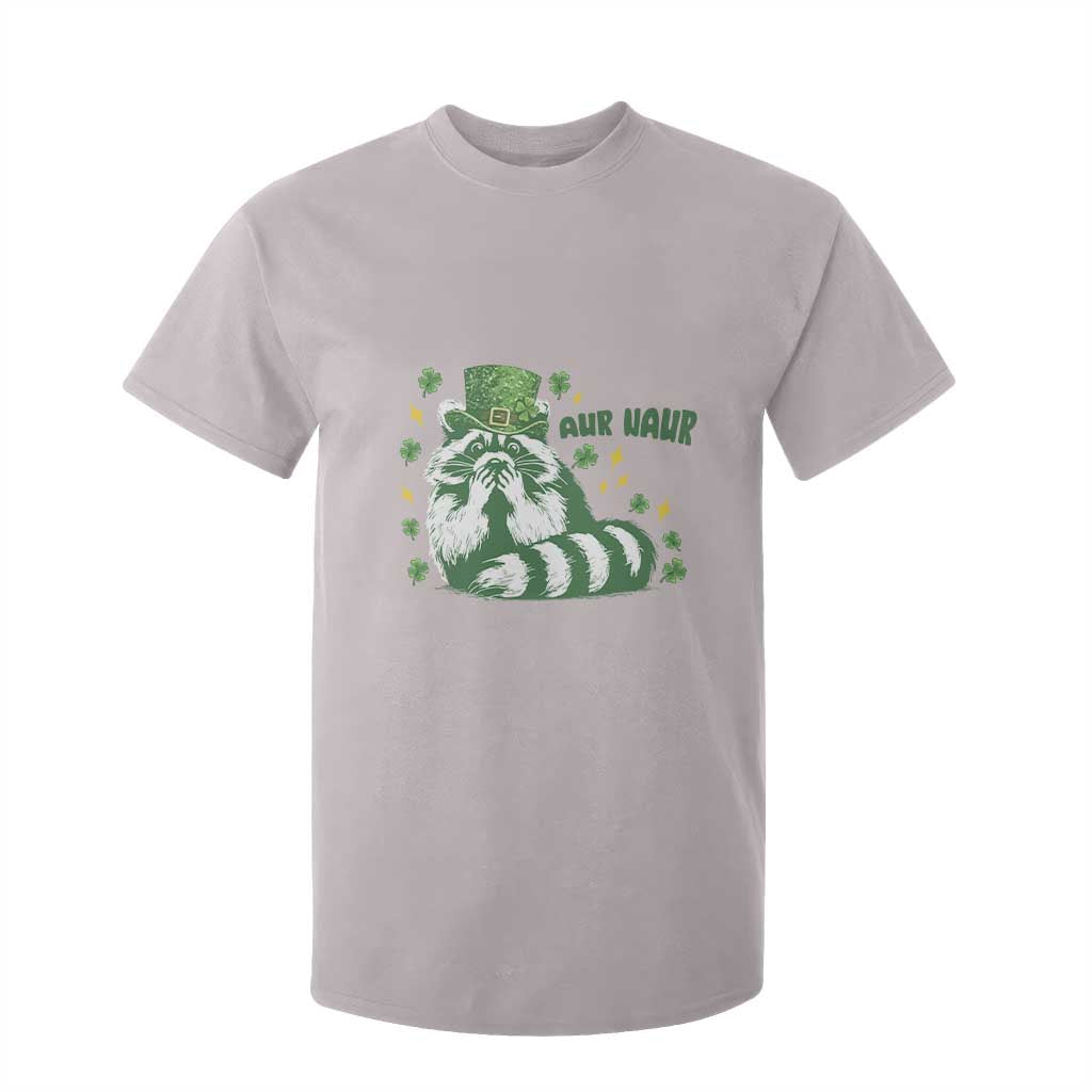 AUR Naur Raccoon St Patricks Day Meme T Shirt For Kid Funny Sarcastic Oh No Australian Accent TS14 Ice Gray Print Your Wear