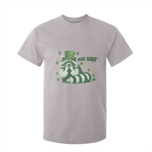 AUR Naur Raccoon St Patricks Day Meme T Shirt For Kid Funny Sarcastic Oh No Australian Accent TS14 Ice Gray Print Your Wear