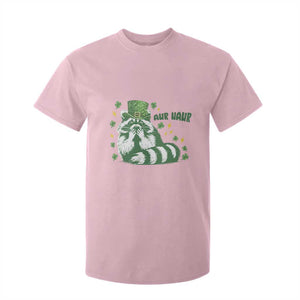 AUR Naur Raccoon St Patricks Day Meme T Shirt For Kid Funny Sarcastic Oh No Australian Accent TS14 Light Pink Print Your Wear