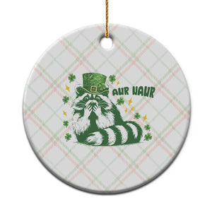 AUR Naur Raccoon St Patricks Day Meme Ceramic Ornament Funny Sarcastic Oh No Australian Accent TS14 1pc Christmas Plaid Print Your Wear