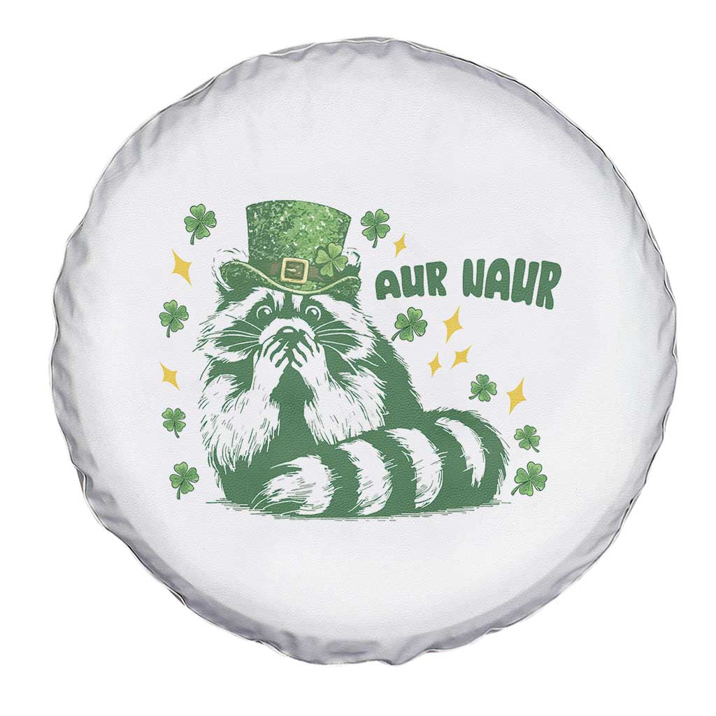 AUR Naur Raccoon St Patricks Day Meme Spare Tire Cover Funny Sarcastic Oh No Australian Accent TS14 Print Your Wear