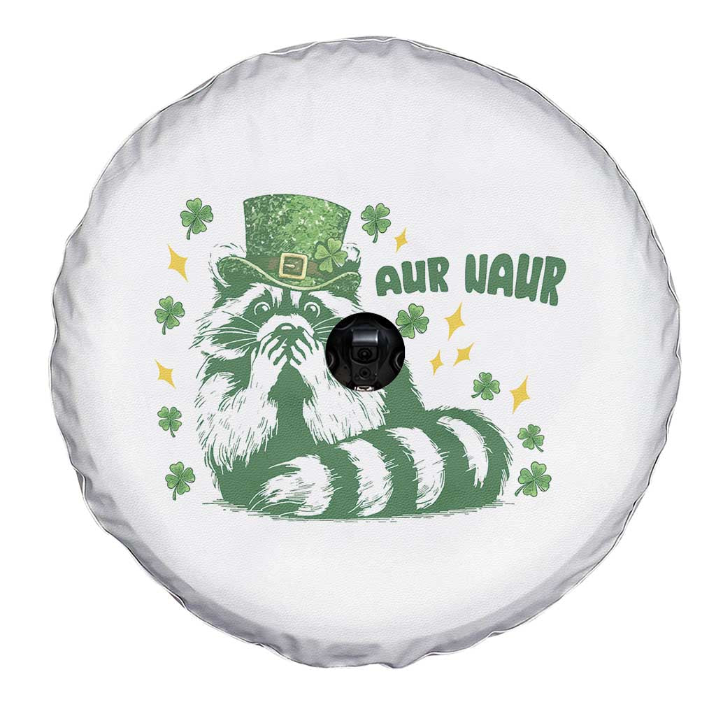 AUR Naur Raccoon St Patricks Day Meme Spare Tire Cover Funny Sarcastic Oh No Australian Accent TS14 Print Your Wear