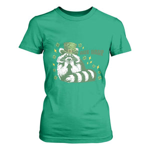 AUR Naur Raccoon St Patricks Day Meme T Shirt For Women Funny Sarcastic Oh No Australian Accent TS14 Irish Green Print Your Wear