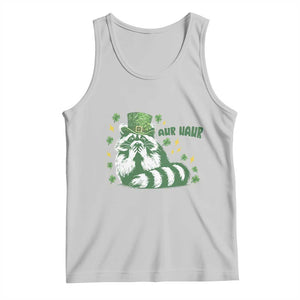AUR Naur Raccoon St Patricks Day Meme Tank Top Funny Sarcastic Oh No Australian Accent TS14 Ash Print Your Wear