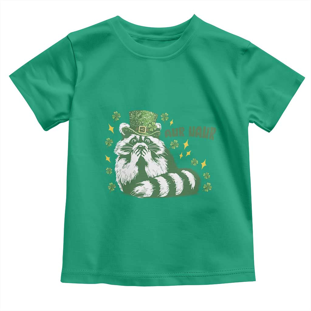 AUR Naur Raccoon St Patricks Day Meme Toddler T Shirt Funny Sarcastic Oh No Australian Accent TS14 Irish Green Print Your Wear