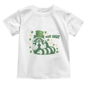 AUR Naur Raccoon St Patricks Day Meme Toddler T Shirt Funny Sarcastic Oh No Australian Accent TS14 White Print Your Wear