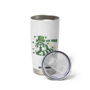 AUR Naur Raccoon St Patricks Day Meme Tumbler Cup Funny Sarcastic Oh No Australian Accent TS14 Print Your Wear
