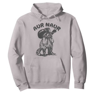 AUR Naur Cowboy Raccoon Meme Hoodie Funny Sarcastic Oh No Australian Accent TS14 Ice Gray Print Your Wear