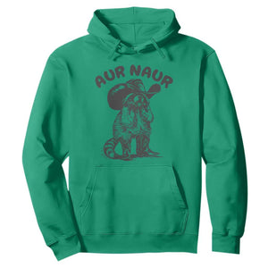AUR Naur Cowboy Raccoon Meme Hoodie Funny Sarcastic Oh No Australian Accent TS14 Irish Green Print Your Wear