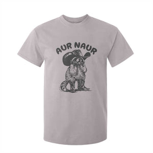 AUR Naur Cowboy Raccoon Meme T Shirt For Kid Funny Sarcastic Oh No Australian Accent TS14 Ice Gray Print Your Wear