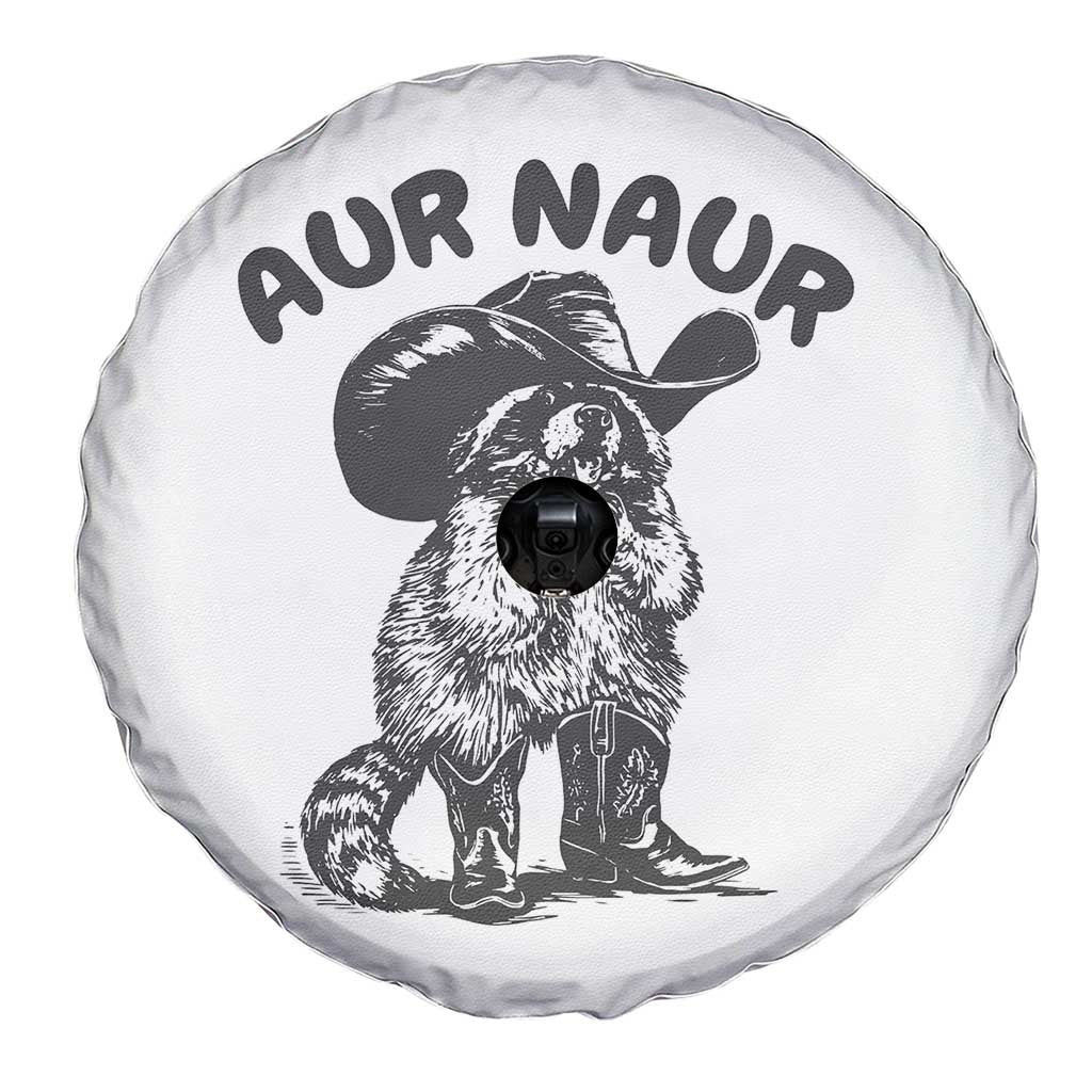 AUR Naur Cowboy Raccoon Meme Spare Tire Cover Funny Sarcastic Oh No Australian Accent TS14 Print Your Wear
