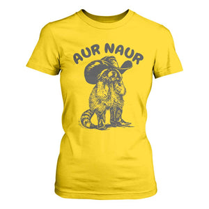 AUR Naur Cowboy Raccoon Meme T Shirt For Women Funny Sarcastic Oh No Australian Accent TS14 Daisy Print Your Wear