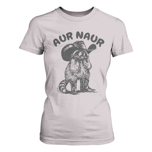 AUR Naur Cowboy Raccoon Meme T Shirt For Women Funny Sarcastic Oh No Australian Accent TS14 Ice Gray Print Your Wear