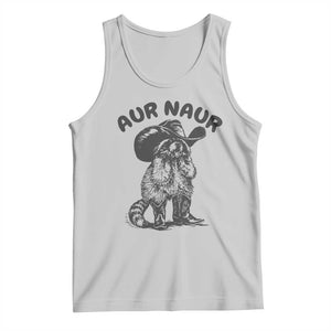 AUR Naur Cowboy Raccoon Meme Tank Top Funny Sarcastic Oh No Australian Accent TS14 Ash Print Your Wear