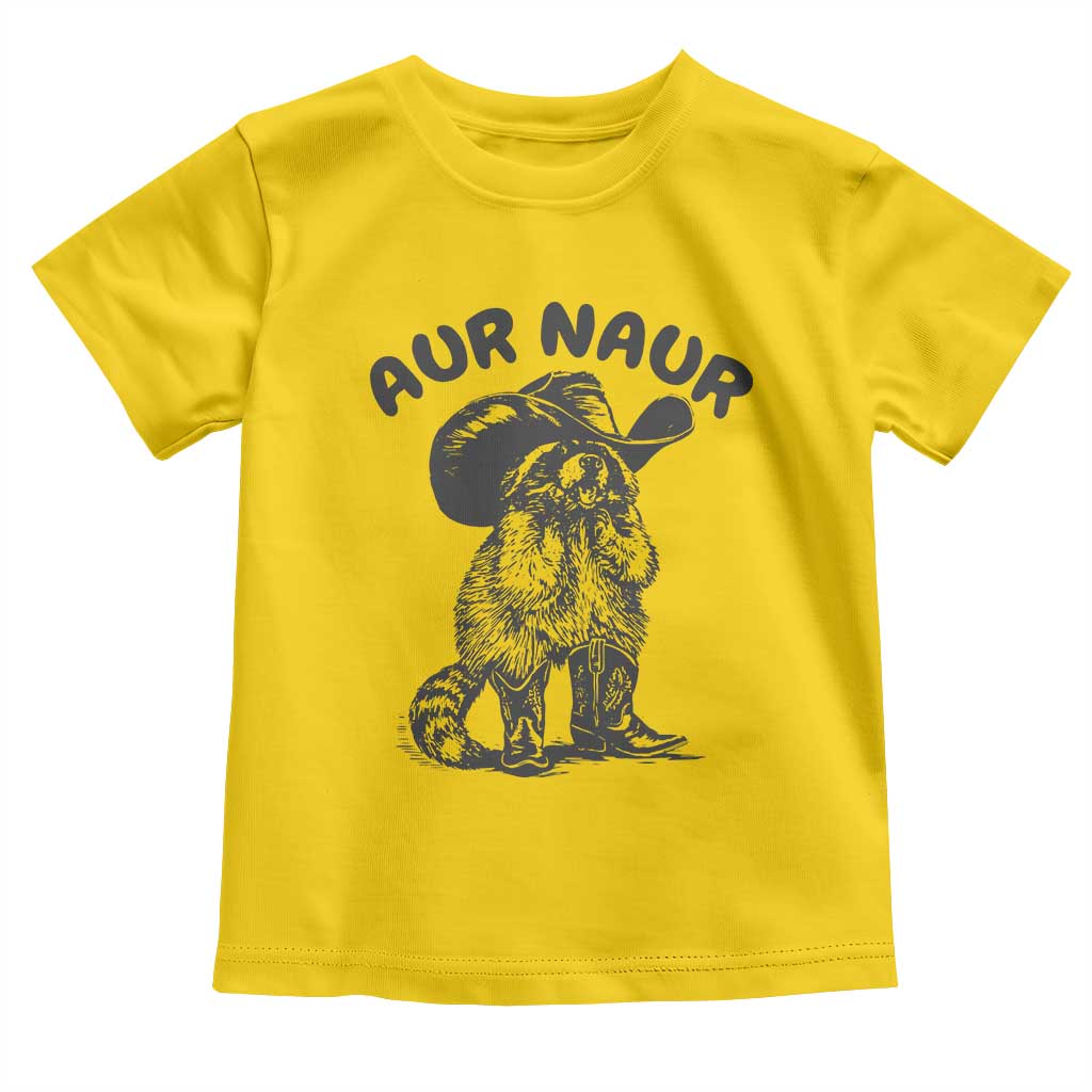 AUR Naur Cowboy Raccoon Meme Toddler T Shirt Funny Sarcastic Oh No Australian Accent TS14 Daisy Print Your Wear