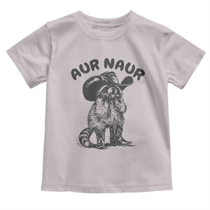 AUR Naur Cowboy Raccoon Meme Toddler T Shirt Funny Sarcastic Oh No Australian Accent TS14 Ice Gray Print Your Wear