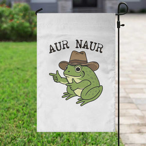 AUR Naur Cowboy Frog Meme Garden Flag Funny Sarcastic Oh No Australian Accent TS14 Print Your Wear
