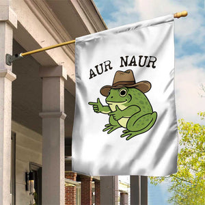 AUR Naur Cowboy Frog Meme Garden Flag Funny Sarcastic Oh No Australian Accent TS14 Print Your Wear