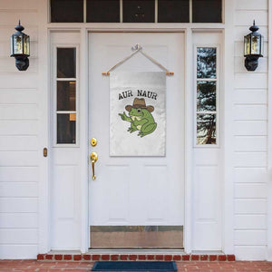 AUR Naur Cowboy Frog Meme Garden Flag Funny Sarcastic Oh No Australian Accent TS14 Print Your Wear