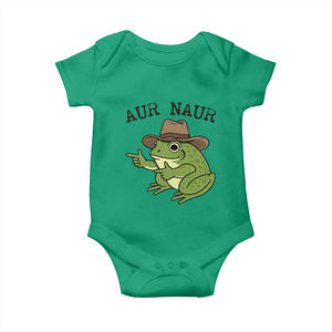 AUR Naur Cowboy Frog Meme Baby Onesie Funny Sarcastic Oh No Australian Accent TS14 Irish Green Print Your Wear
