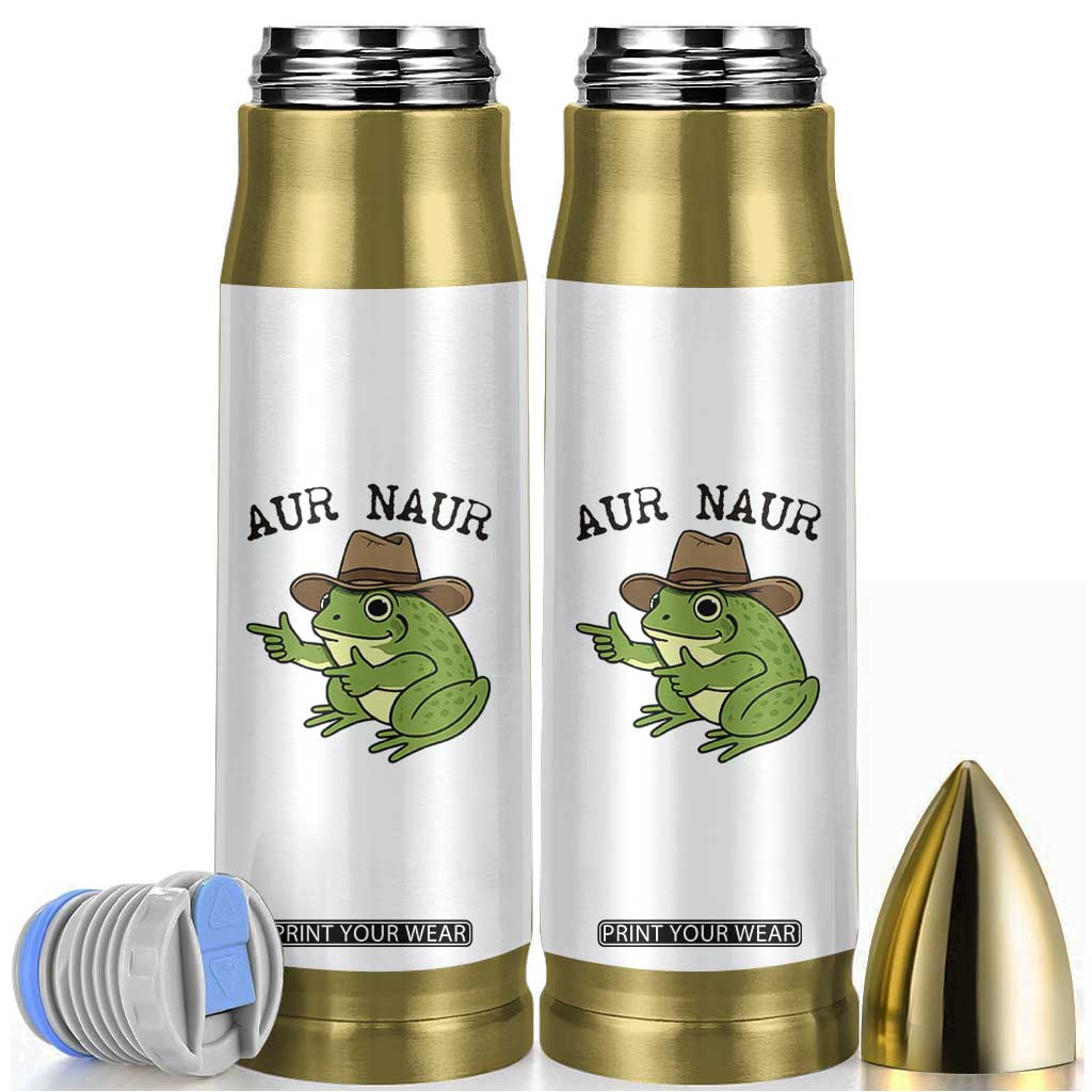 AUR Naur Cowboy Frog Meme Bullet Tumbler Funny Sarcastic Oh No Australian Accent TS14 White Print Your Wear