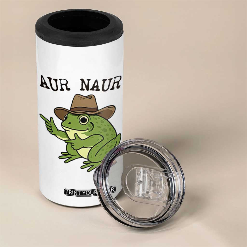 AUR Naur Cowboy Frog Meme 4 in 1 Can Cooler Tumbler Funny Sarcastic Oh No Australian Accent TS14 Print Your Wear