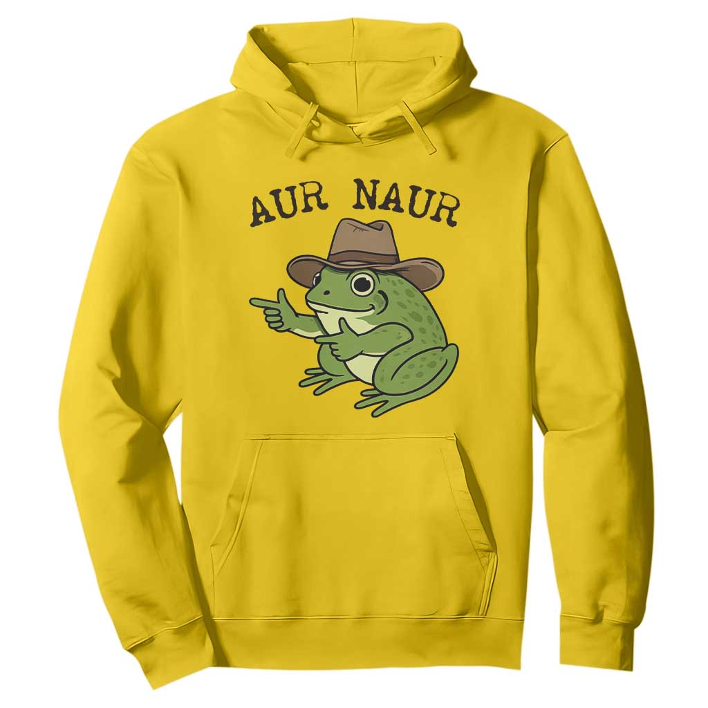 AUR Naur Cowboy Frog Meme Hoodie Funny Sarcastic Oh No Australian Accent TS14 Daisy Print Your Wear