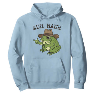 AUR Naur Cowboy Frog Meme Hoodie Funny Sarcastic Oh No Australian Accent TS14 Light Blue Print Your Wear