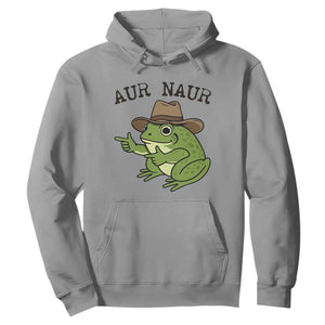 AUR Naur Cowboy Frog Meme Hoodie Funny Sarcastic Oh No Australian Accent TS14 Sport Gray Print Your Wear