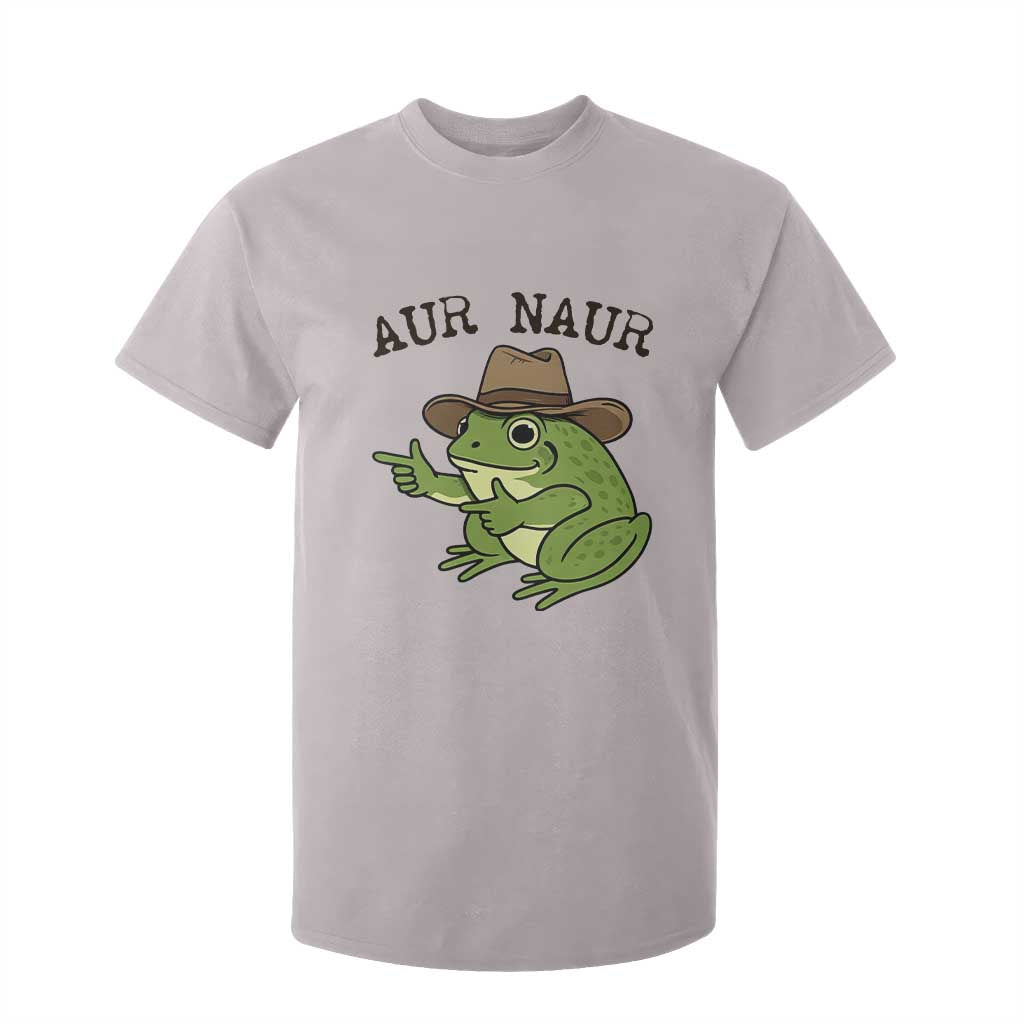 AUR Naur Cowboy Frog Meme T Shirt For Kid Funny Sarcastic Oh No Australian Accent TS14 Ice Gray Print Your Wear