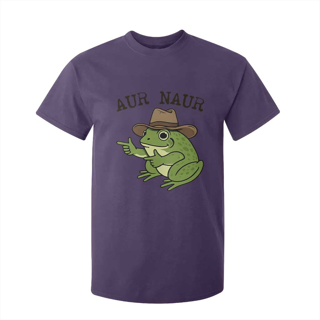 AUR Naur Cowboy Frog Meme T Shirt For Kid Funny Sarcastic Oh No Australian Accent TS14 Purple Print Your Wear