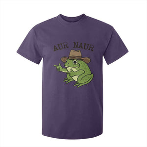 AUR Naur Cowboy Frog Meme T Shirt For Kid Funny Sarcastic Oh No Australian Accent TS14 Purple Print Your Wear