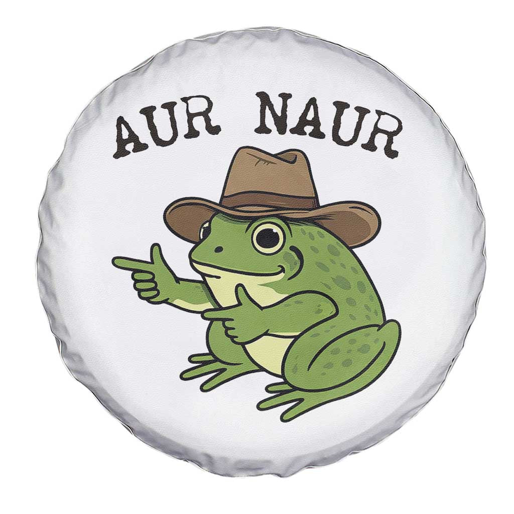 AUR Naur Cowboy Frog Meme Spare Tire Cover Funny Sarcastic Oh No Australian Accent TS14 Print Your Wear