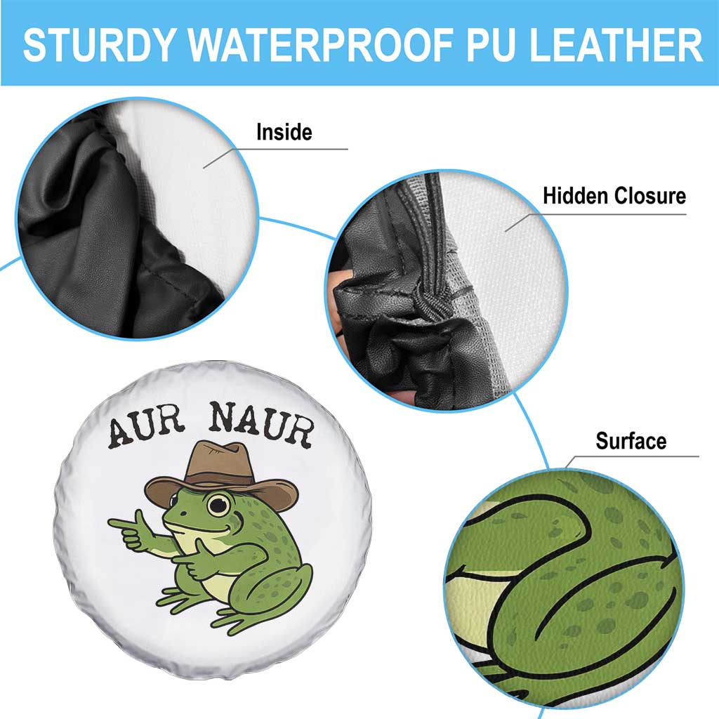 AUR Naur Cowboy Frog Meme Spare Tire Cover Funny Sarcastic Oh No Australian Accent TS14 Print Your Wear