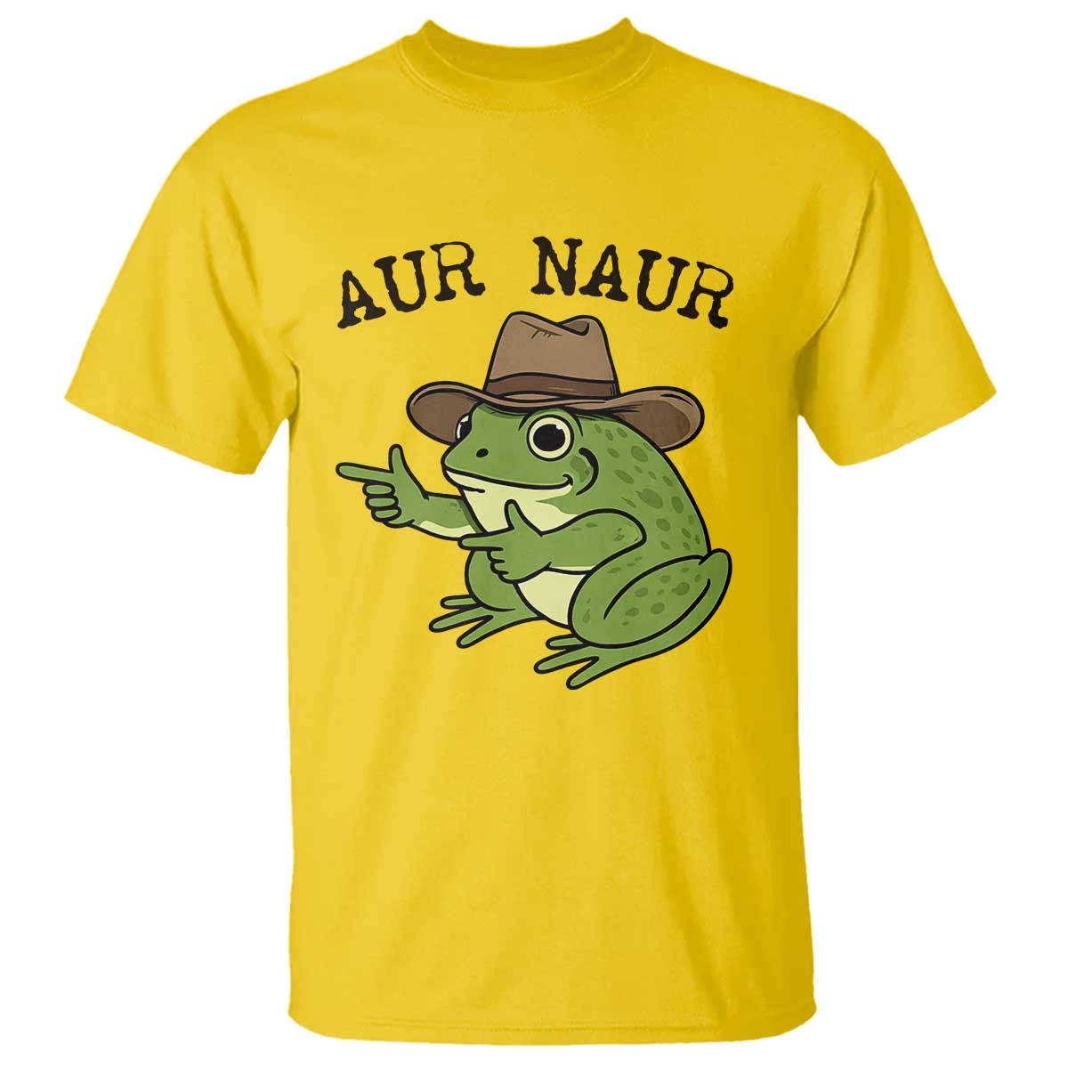 AUR Naur Cowboy Frog Meme T Shirt Funny Sarcastic Oh No Australian Accent TS14 Daisy Print Your Wear