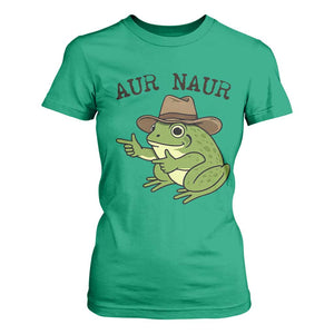 AUR Naur Cowboy Frog Meme T Shirt For Women Funny Sarcastic Oh No Australian Accent TS14 Irish Green Print Your Wear