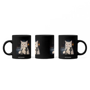 Funny Stoner Cat Coffee Mug 420 Stoner Smoking Cat Cannabis Lover Meme TS14 Print Your Wear