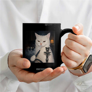 Funny Stoner Cat Coffee Mug 420 Stoner Smoking Cat Cannabis Lover Meme TS14 Print Your Wear